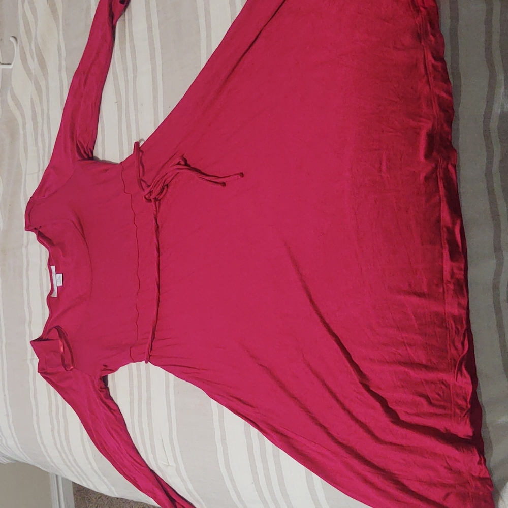 Motherhood maternity hot pink dress